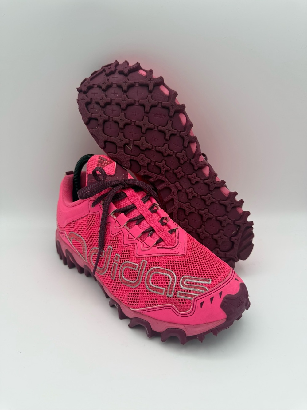 Women's Adidas Vigor TR 4 Pink Burgundy Performance Trail Running Shoes Size 7.5